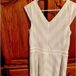 White lace short dress from dressbarn NWT PXL